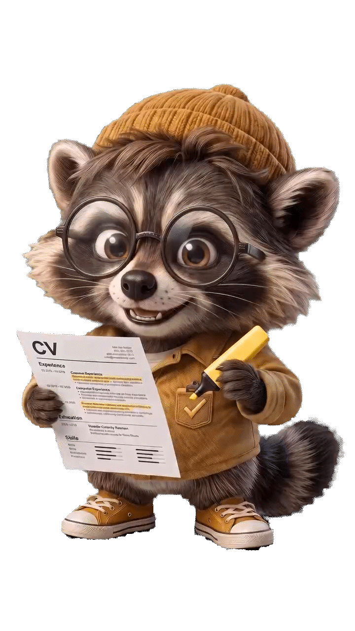 roqo, the CV-reading raccoon
